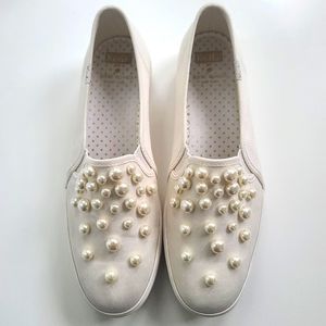 Kate Spade Keds Triple Decker Pearl Shoes